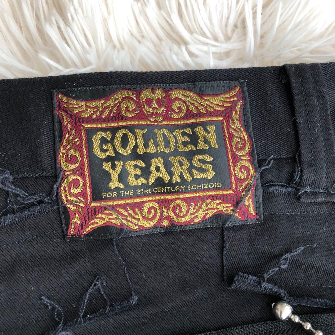 GOLDEN YEARSゴールデンイヤーズボンテージパンツブラック黒W36