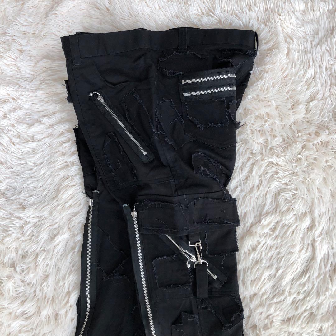 GOLDEN YEARSゴールデンイヤーズボンテージパンツブラック黒W36