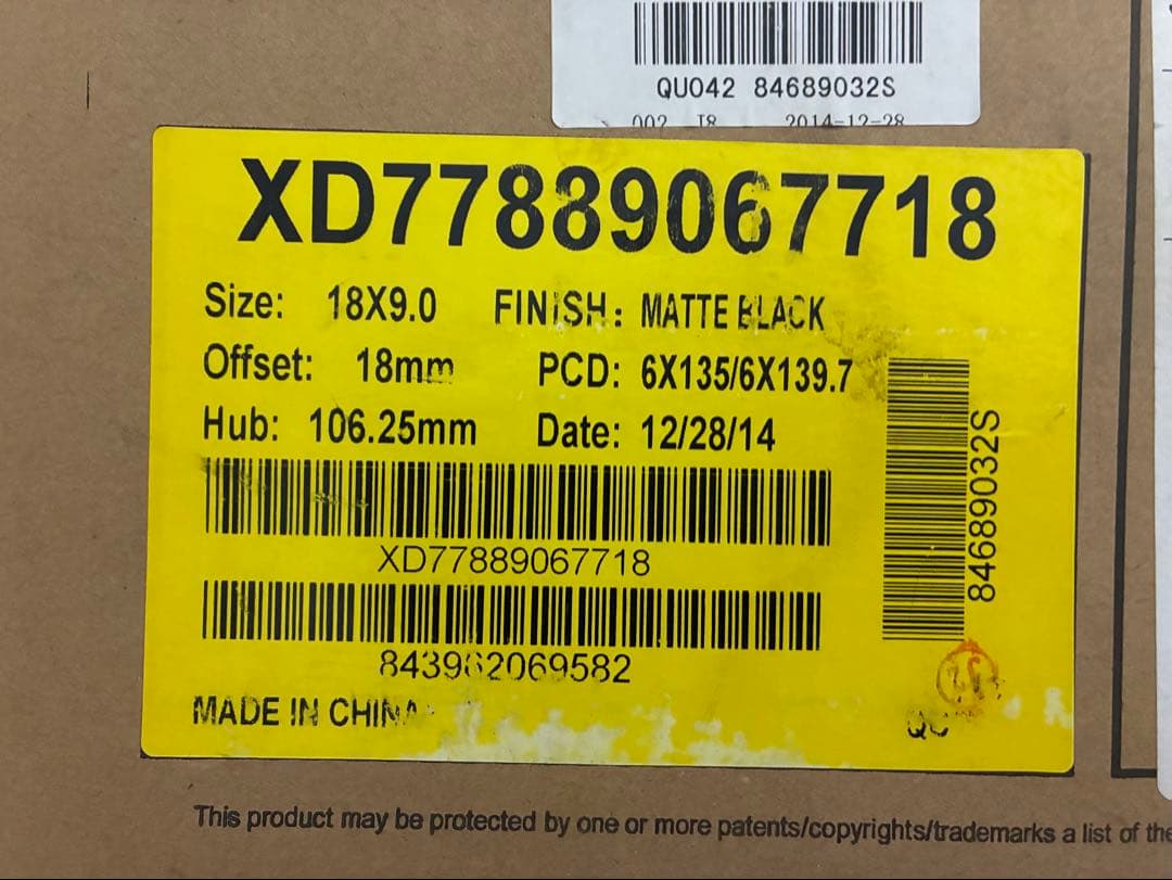 【再々値下げ】KMC XD778MONSTER 18インチ【4本セット】