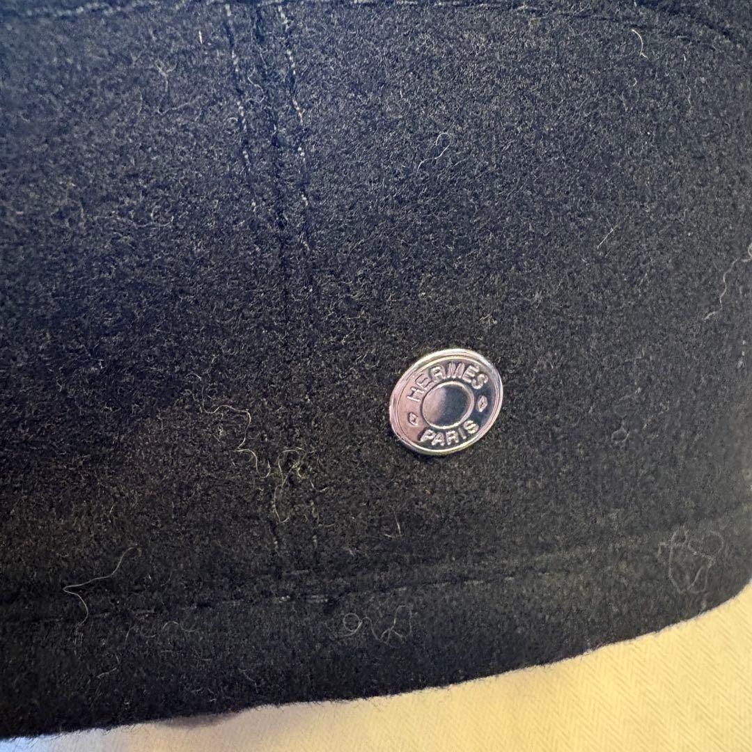 美品 HERMES エルメス ベレー帽 サントノーレ 59