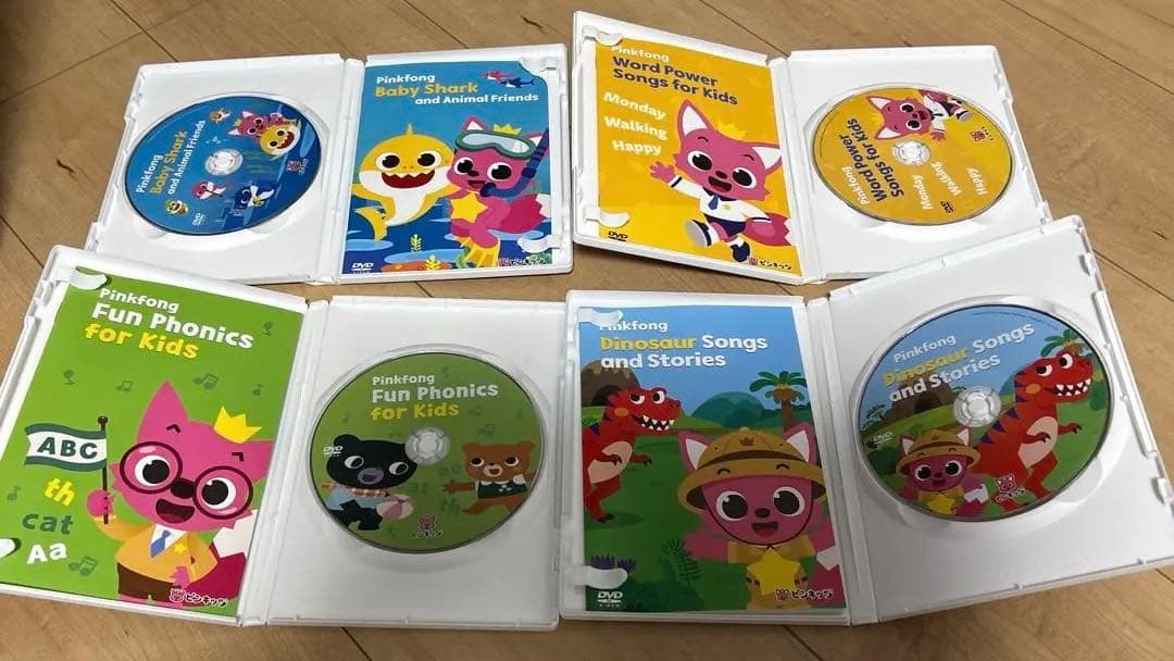 Pinkfong DVD 4枚セット 幼児向け