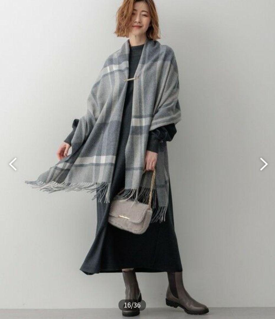 【土日限定値下げ中！】23区 カシミヤ100% 大判マフラー