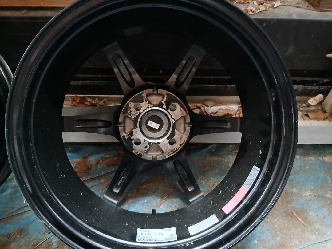 RAYS 16インチ ブラック ホイール 5スポーク