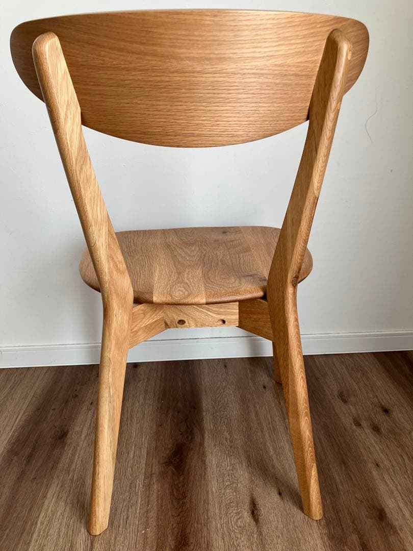 【チンネン様】大川家具　ダイニングチェア1脚　①