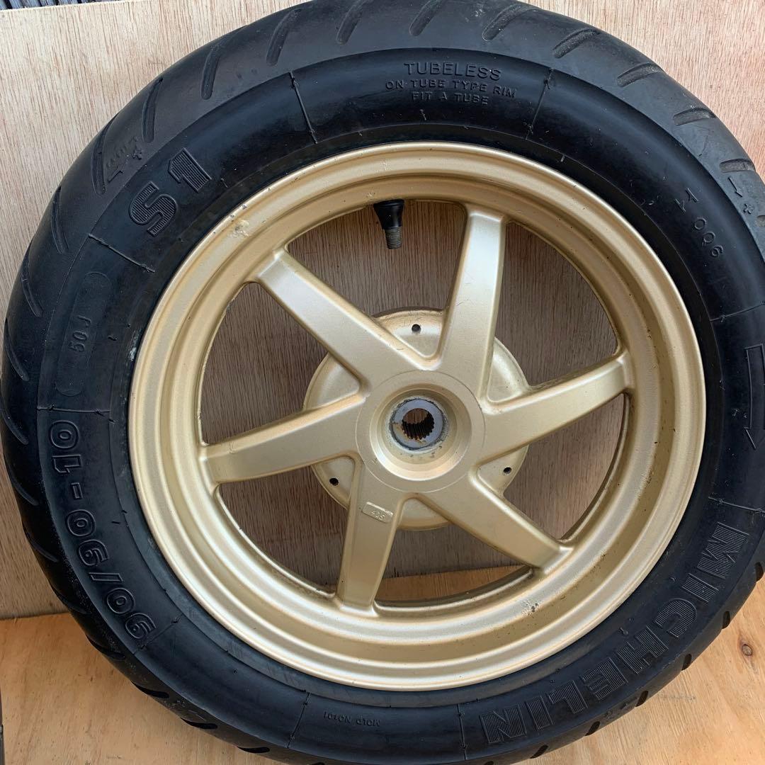 ディオ AF34 35ZX仕様純正金ホイール ディスク前後足回りセット