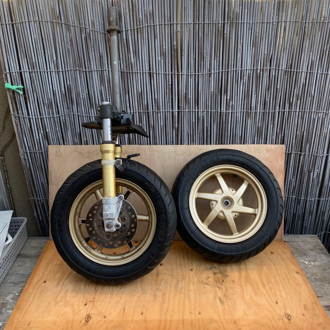 ディオ AF34 35ZX仕様純正金ホイール ディスク前後足回りセット