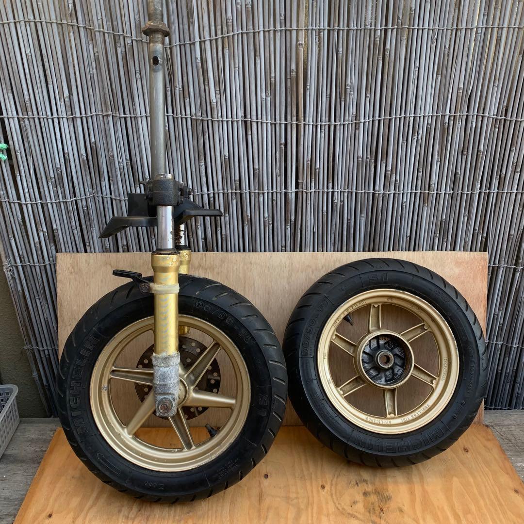 ディオ AF34 35ZX仕様純正金ホイール ディスク前後足回りセット