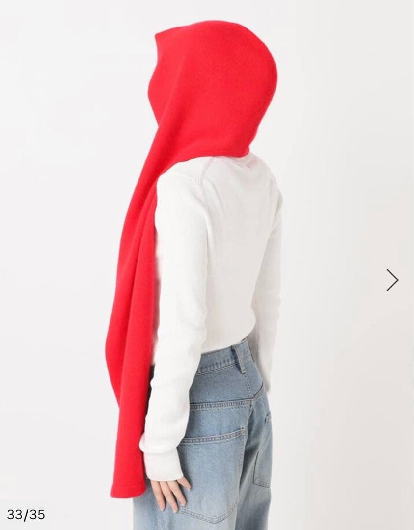 【新品・完売商品】Higuchi*Sカシミヤ混フードマフラー