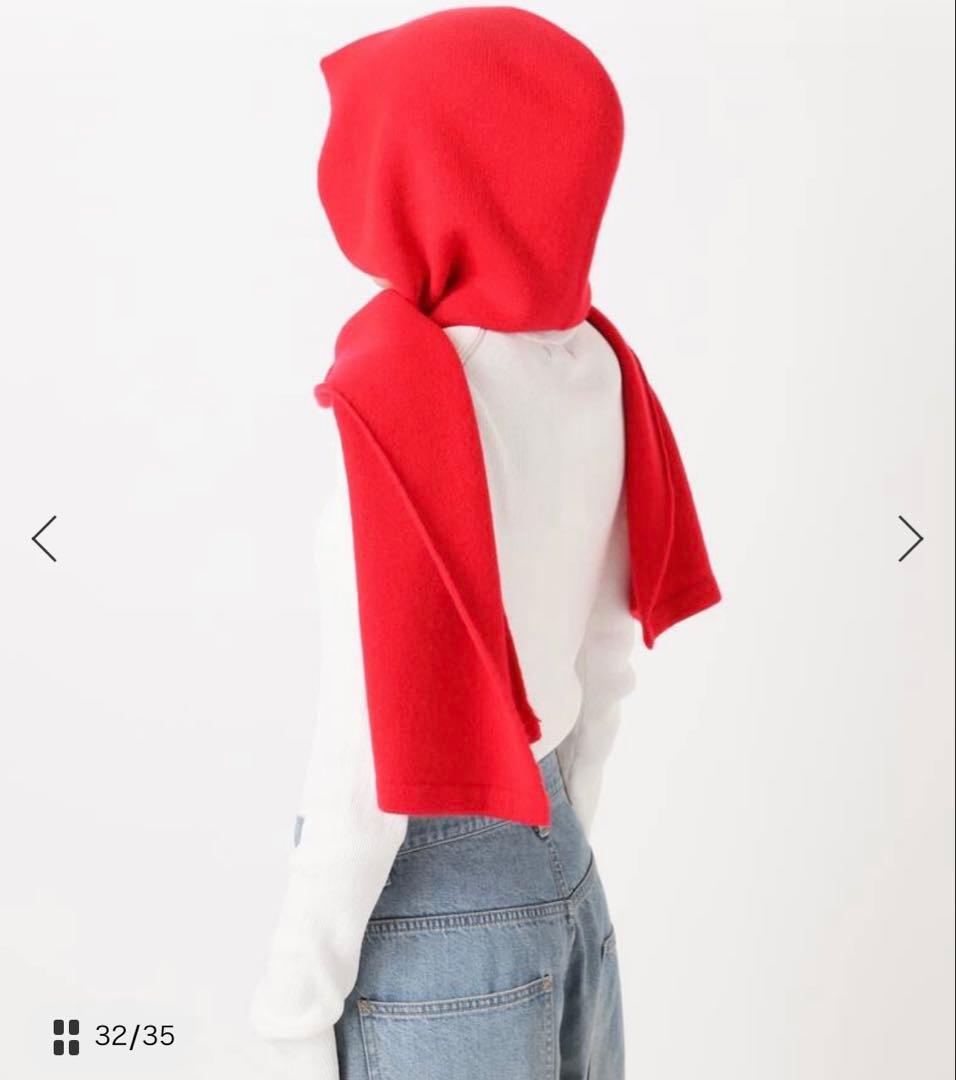 【新品・完売商品】Higuchi*Sカシミヤ混フードマフラー