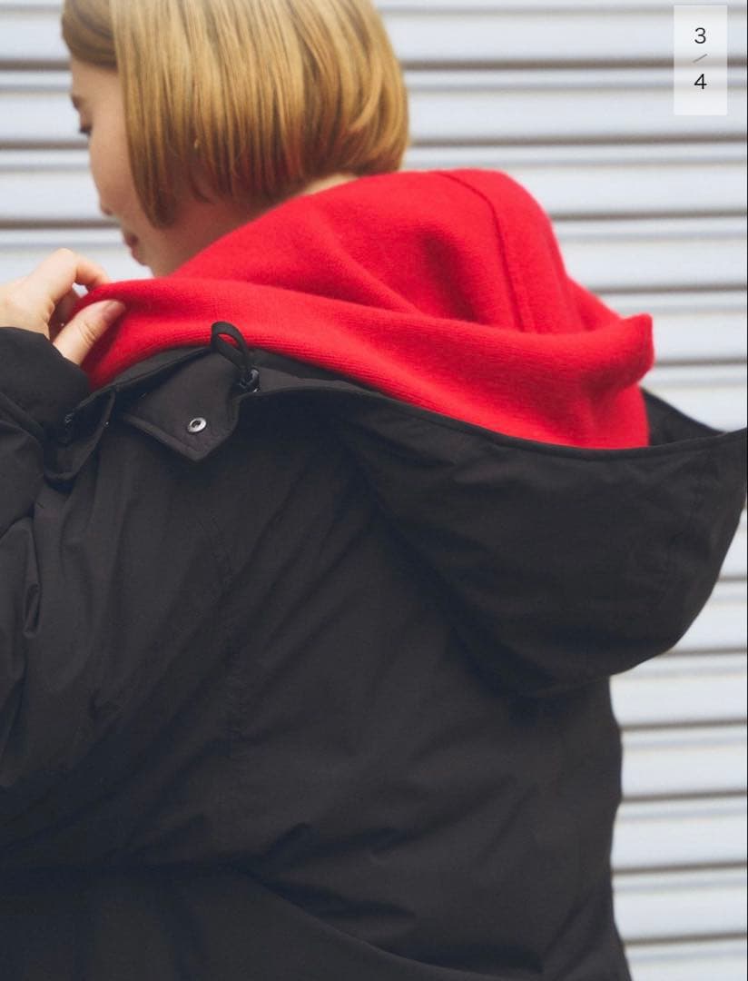 【新品・完売商品】Higuchi*Sカシミヤ混フードマフラー