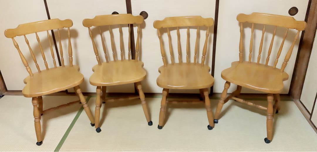 飛騨産業　キツツキマーク　ダイニングチェア　4脚