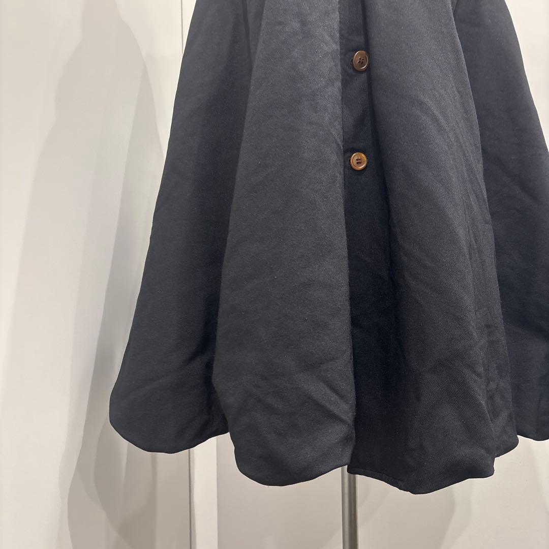 20AW コムデギャルソン　ポリエステル縮絨　ケープコート　ノワールケイニノミヤ