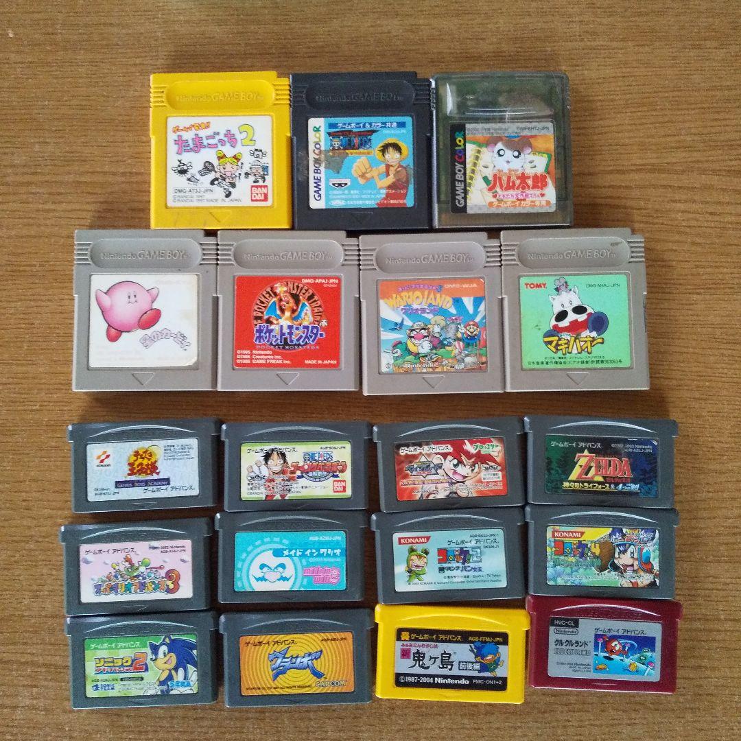 Nintendo ゲームボーイアドバンスSP カセット19本 おまけ付き