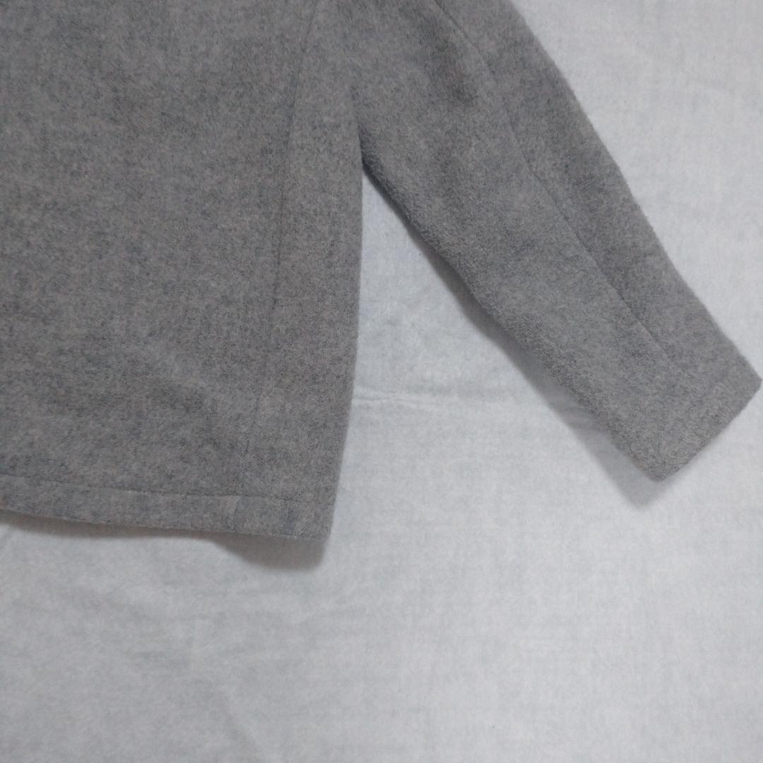 DANTON ダントン ウールモッサ ノーカラージャケット 34 グレー