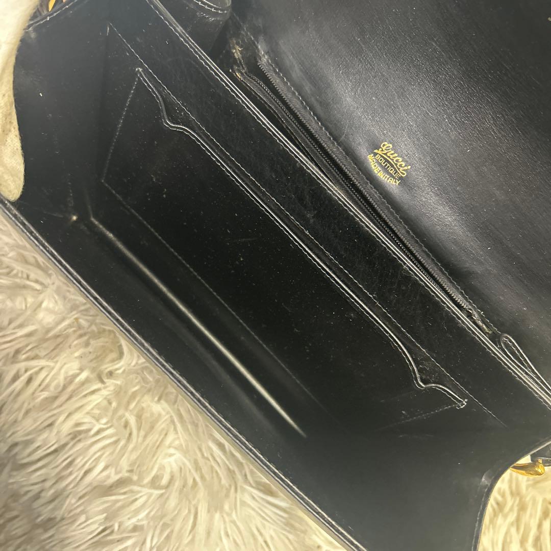 GUCCI ヴィンテージ レザー ワンハンド バッグ ショルダーバッグ