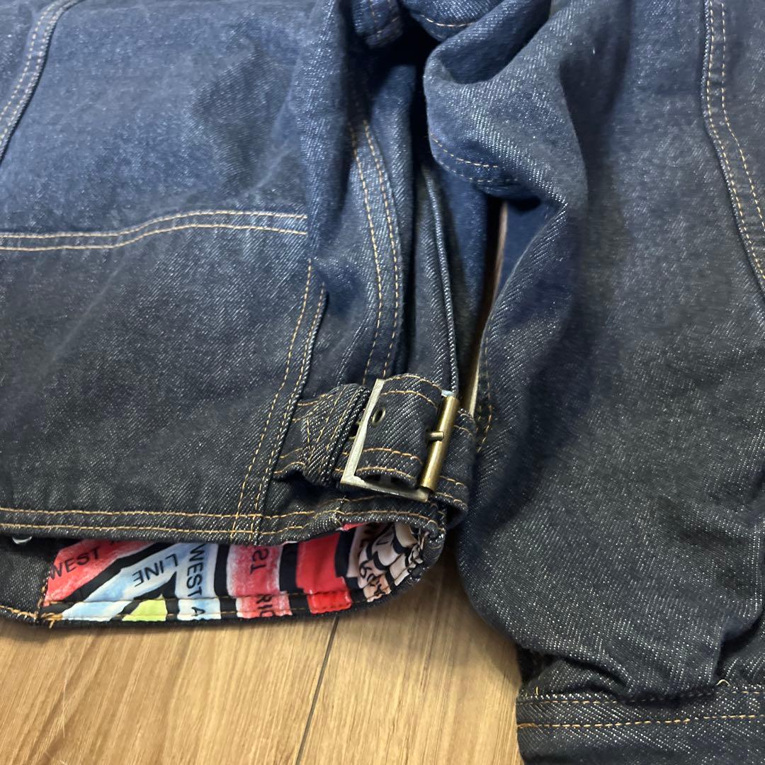 80s イタリア製 CLOSED デニムジャケット BASIC 赤襟