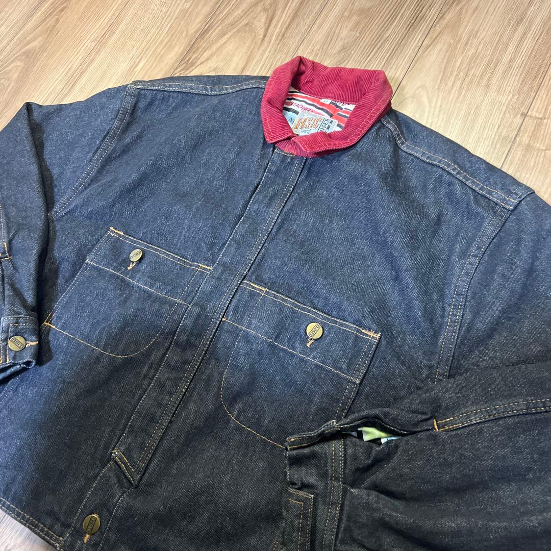 80s イタリア製 CLOSED デニムジャケット BASIC 赤襟