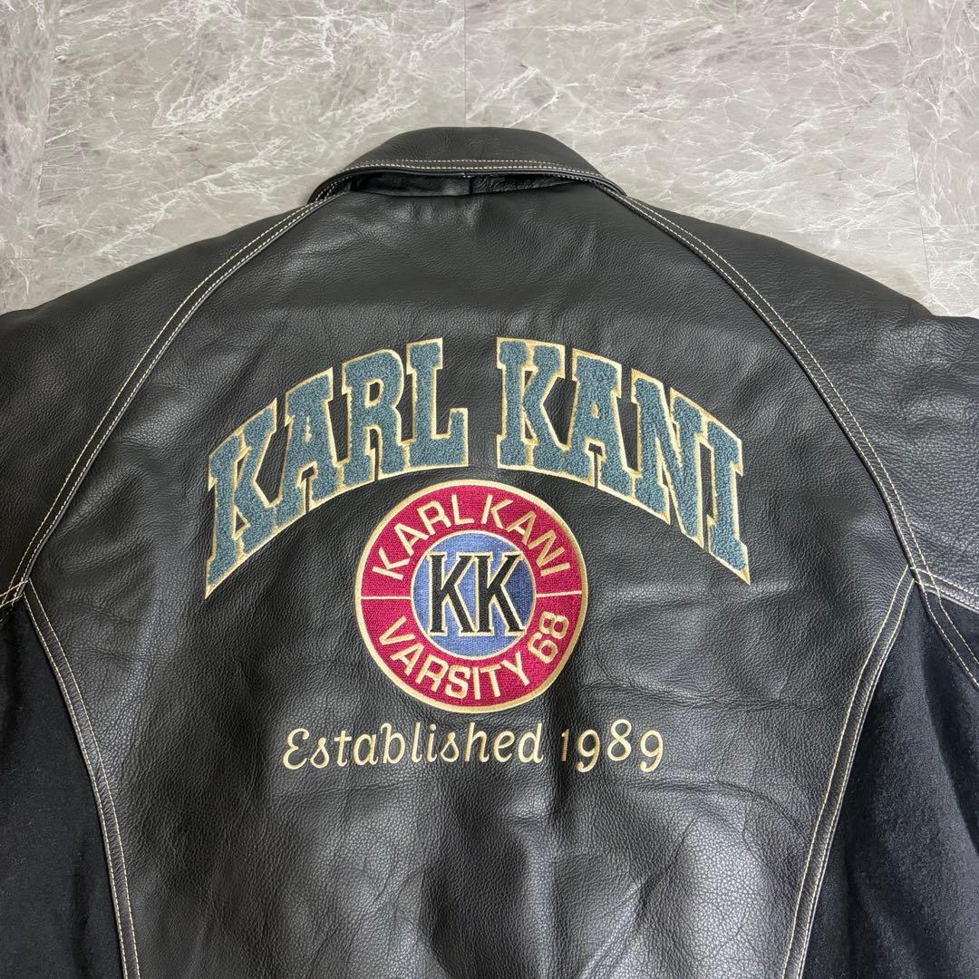 KARL KANI　カールカナイ　本革　レザージャケット　スタジャン　90s