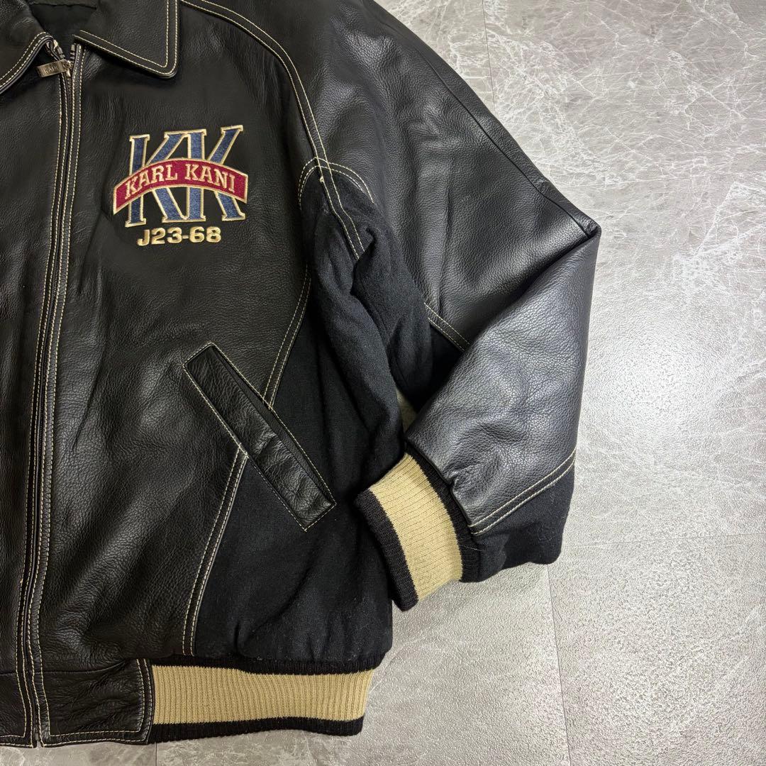 KARL KANI　カールカナイ　本革　レザージャケット　スタジャン　90s