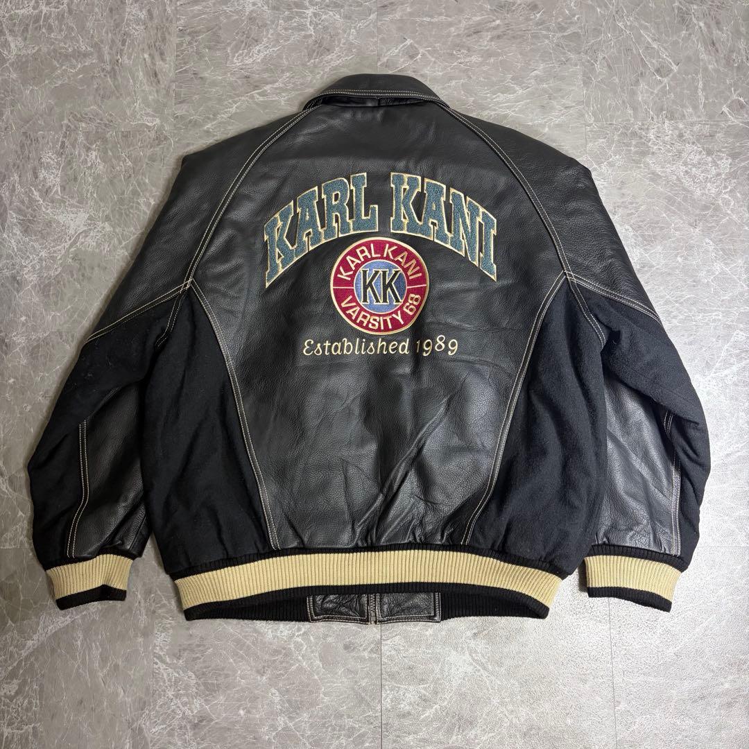 KARL KANI　カールカナイ　本革　レザージャケット　スタジャン　90s