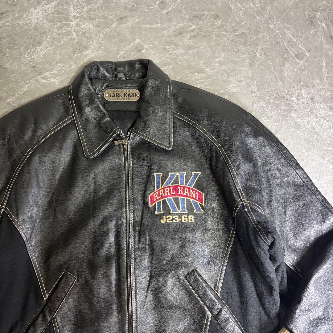 KARL KANI　カールカナイ　本革　レザージャケット　スタジャン　90s