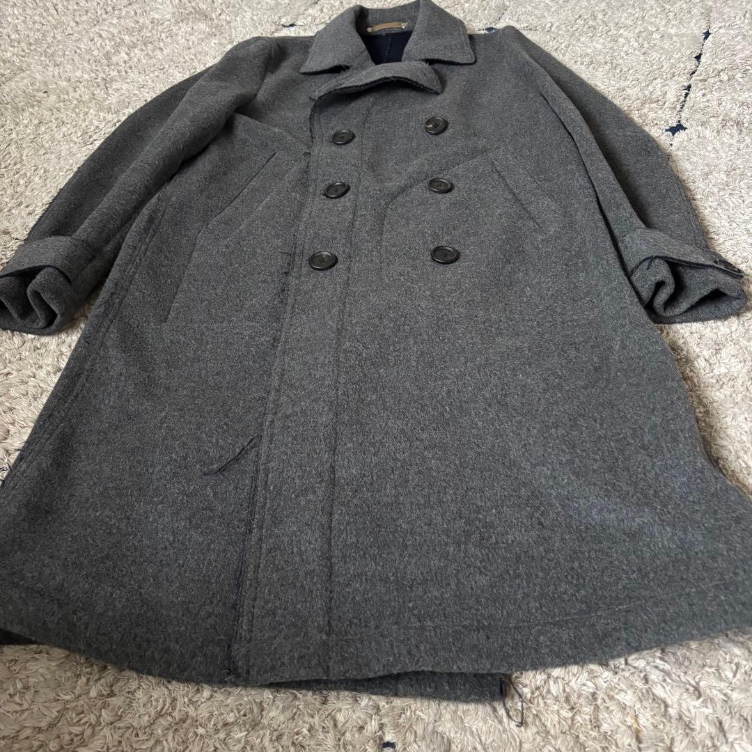 ポールスミス　ウールコート　ロングコート　ダブル　グレー　灰色　Ｌ