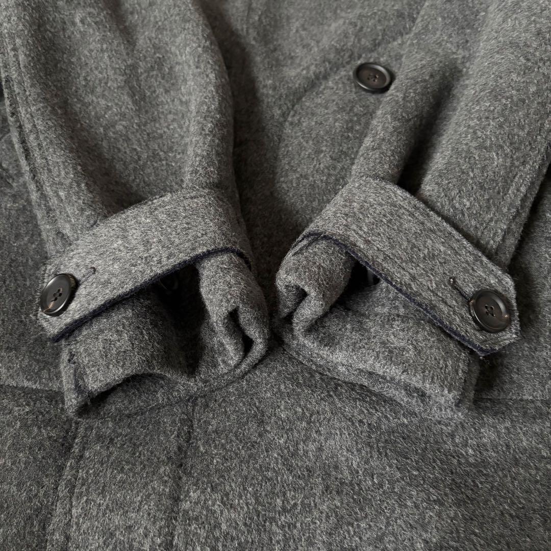 ポールスミス　ウールコート　ロングコート　ダブル　グレー　灰色　Ｌ