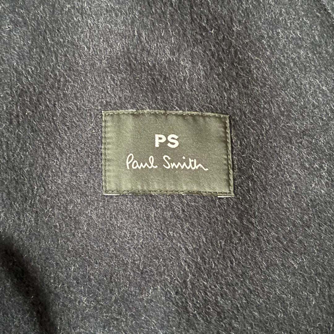 ポールスミス　ウールコート　ロングコート　ダブル　グレー　灰色　Ｌ