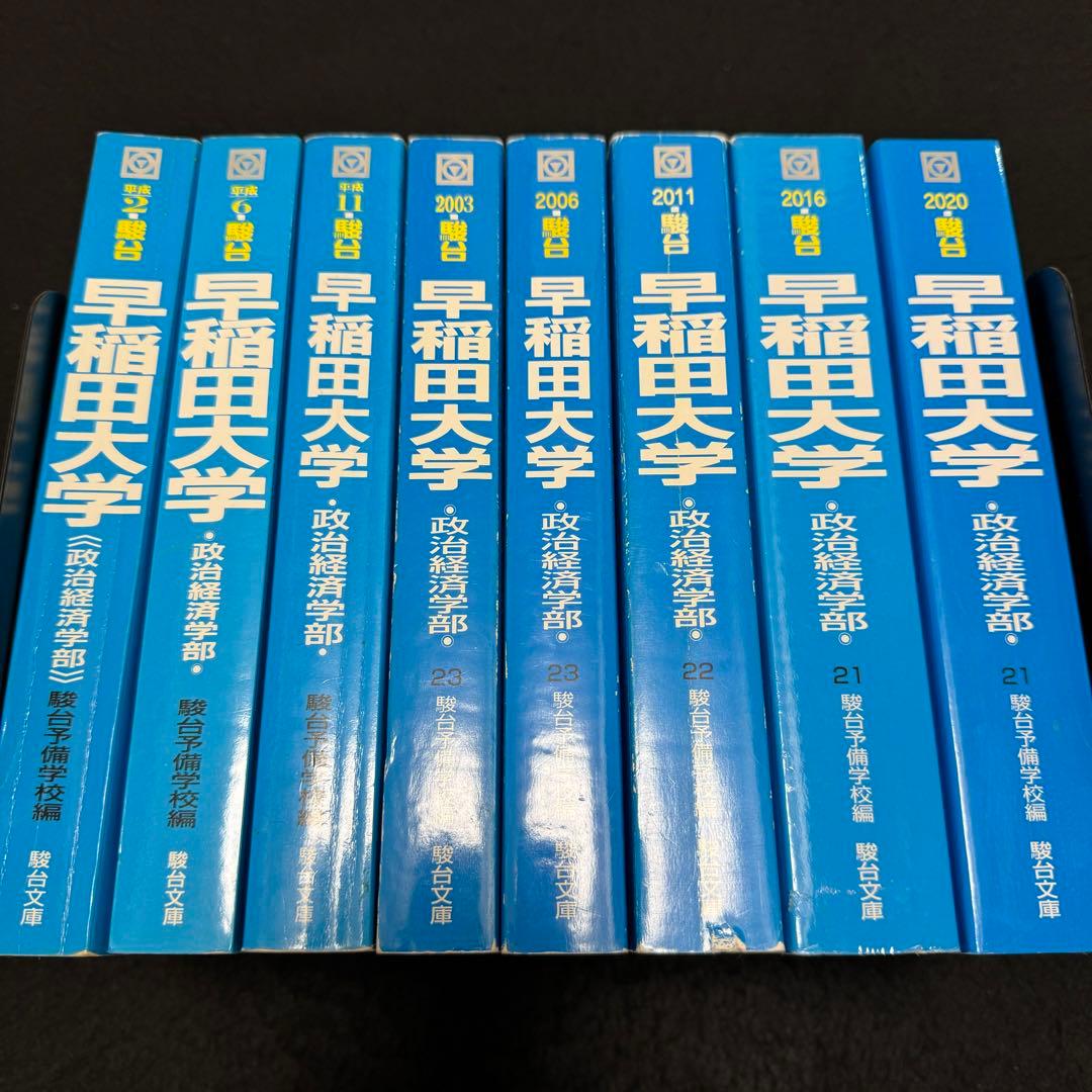 青本　早稲田大学　政治経済学部 1983年～2019年　37年分　駿台予備学校