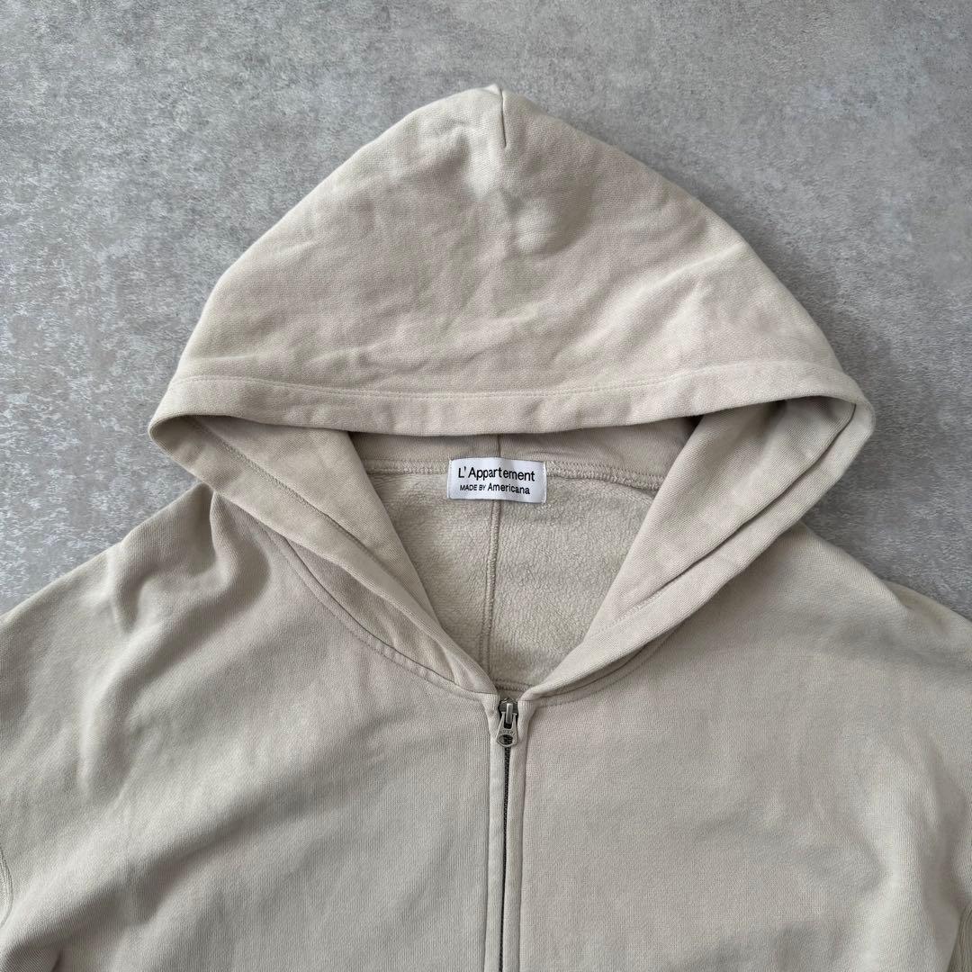 定価2.2万 アパルトモン別注 AMERICANA ワイドフルジップフーディー