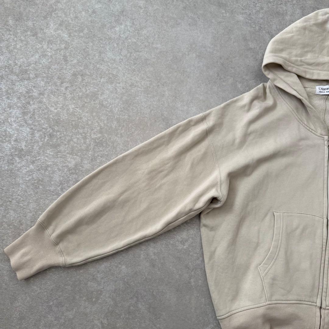 定価2.2万 アパルトモン別注 AMERICANA ワイドフルジップフーディー