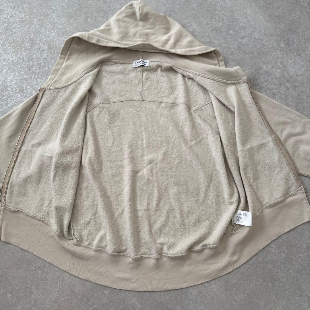 定価2.2万 アパルトモン別注 AMERICANA ワイドフルジップフーディー