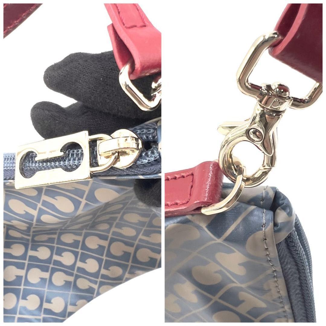 ゲラルディーニ トートバッグ PVC ポーチ付 2WAY 未使用級