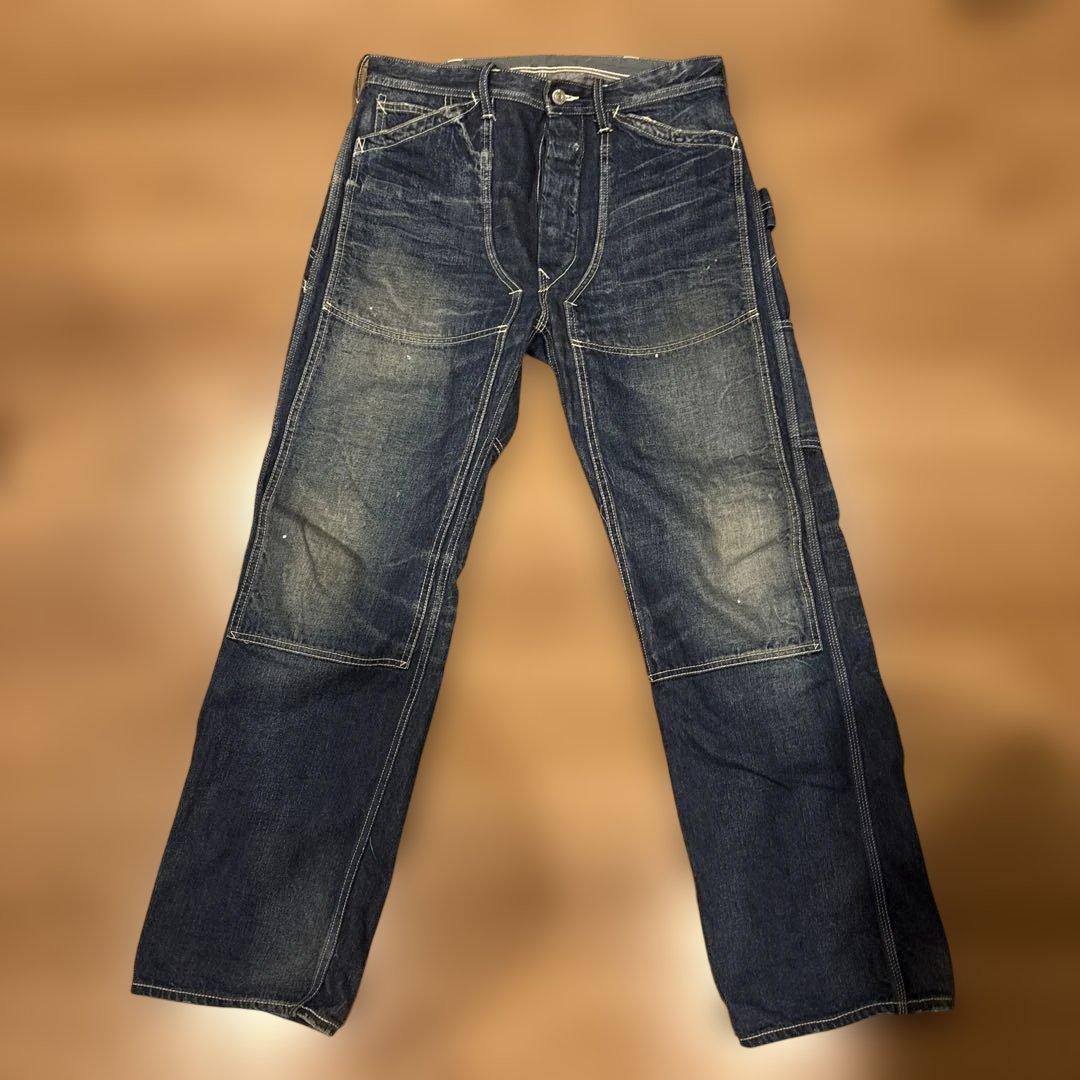 DENIME ペインターパンツワークパンツ インディゴ