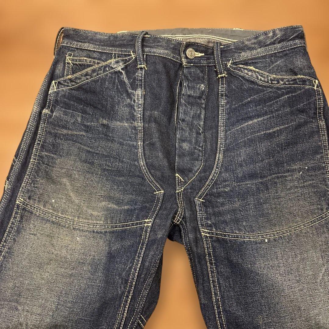 DENIME ペインターパンツワークパンツ インディゴ