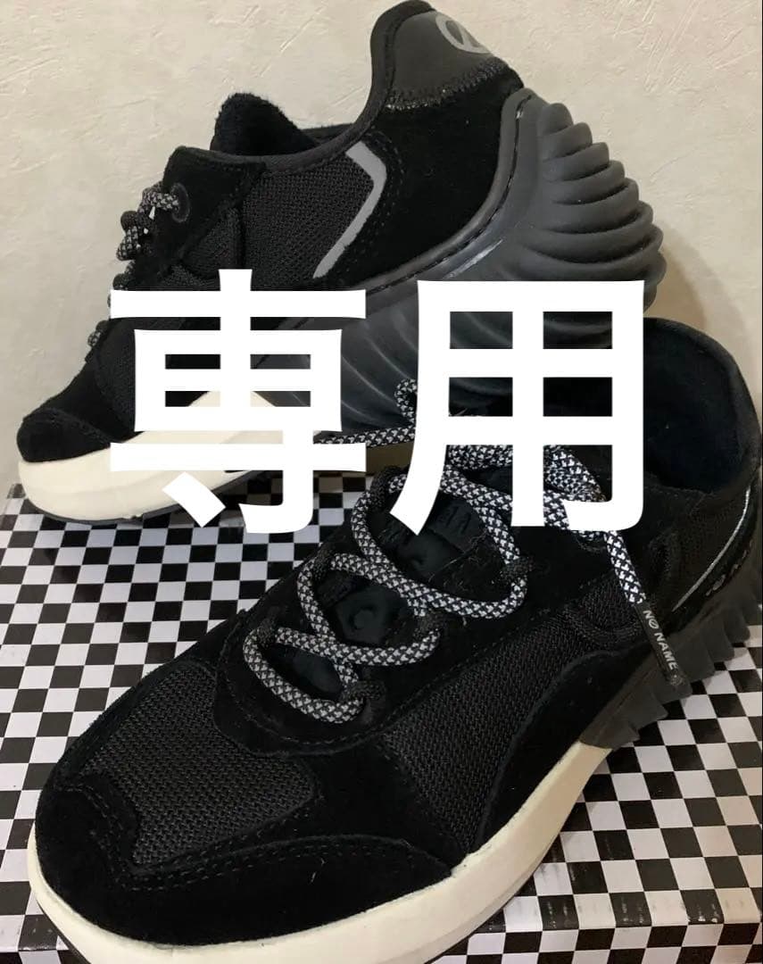 NO NAME スニーカー37 黒 スニーカー 厚底