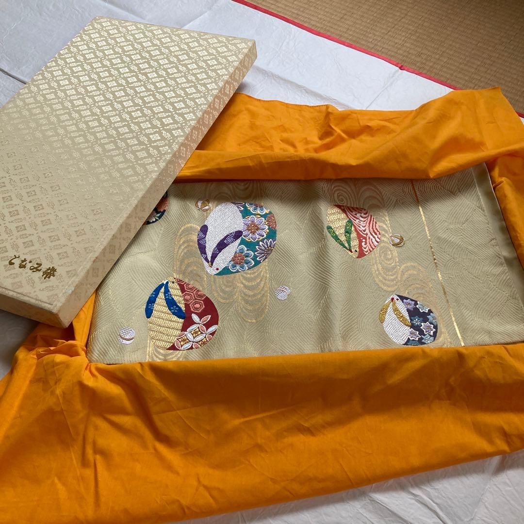 逸品！新品袋帯　となみ帯　六通　リメイク