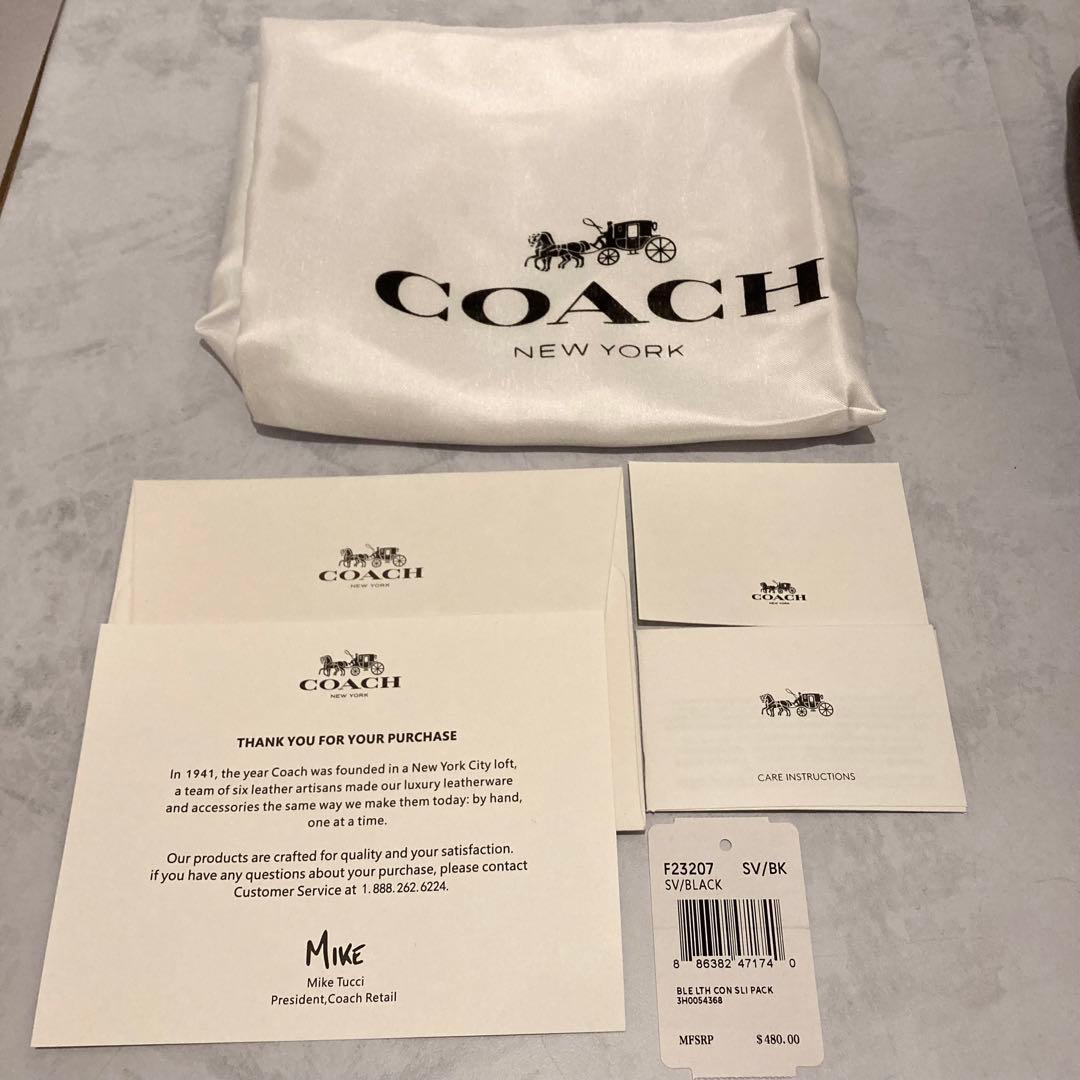 【新品未使用】大容量 COACH 2wayボストンバッグ ブラック F23207