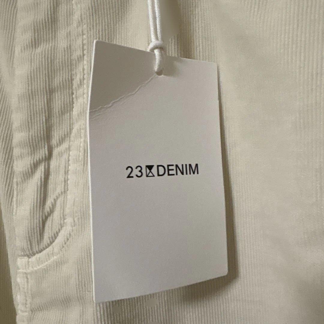 新品タグ付き23区コットン コーデュロイ ワイド パンツ