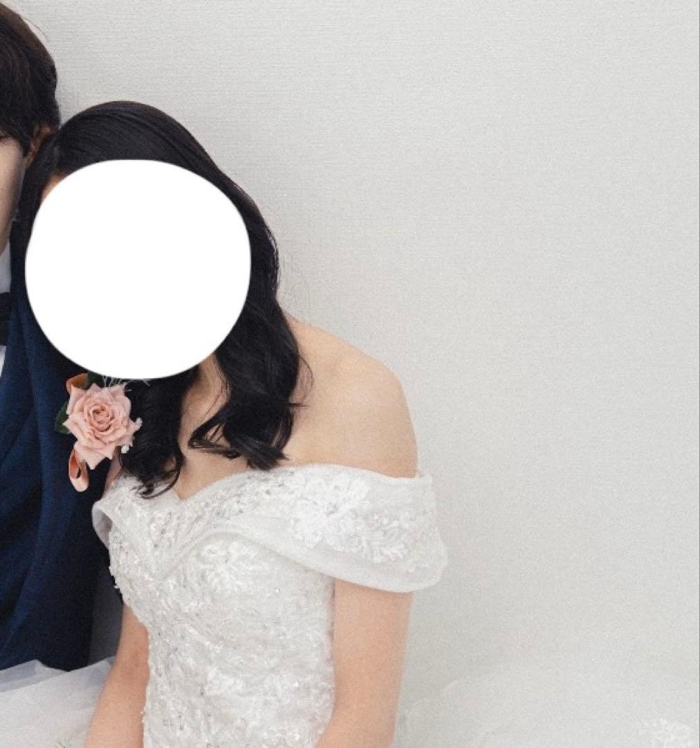 ウェディングドレス　パニエ付き