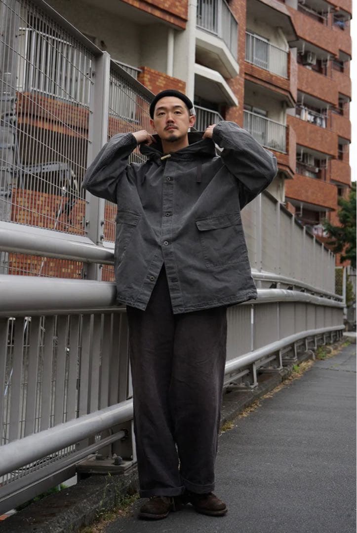 ナイジェルケーボン ガンナージャケット ピグメント チャコール 50