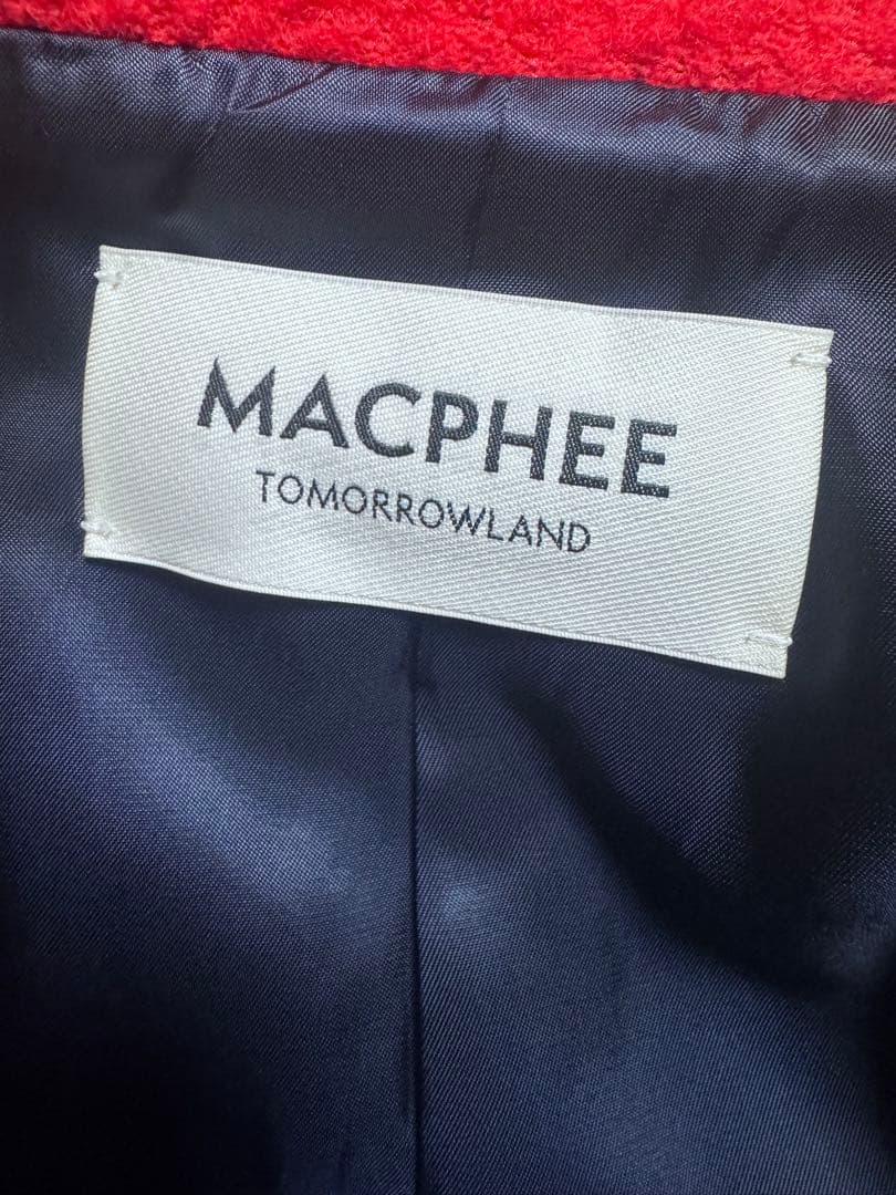 【2025】MACPHEEブークレーボンディング ダブルブレストコート