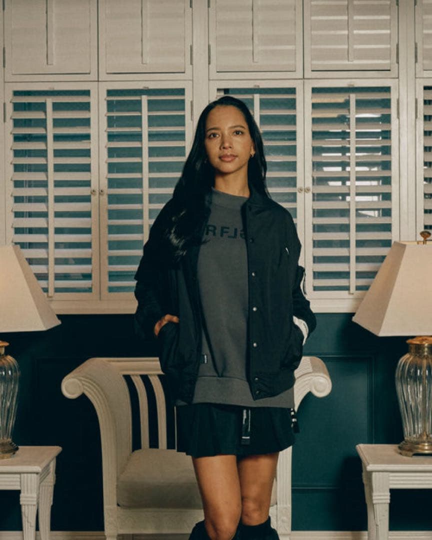 ラフログ　ラフロッグ　軽量パファースタジアムジャケット　S カーキ