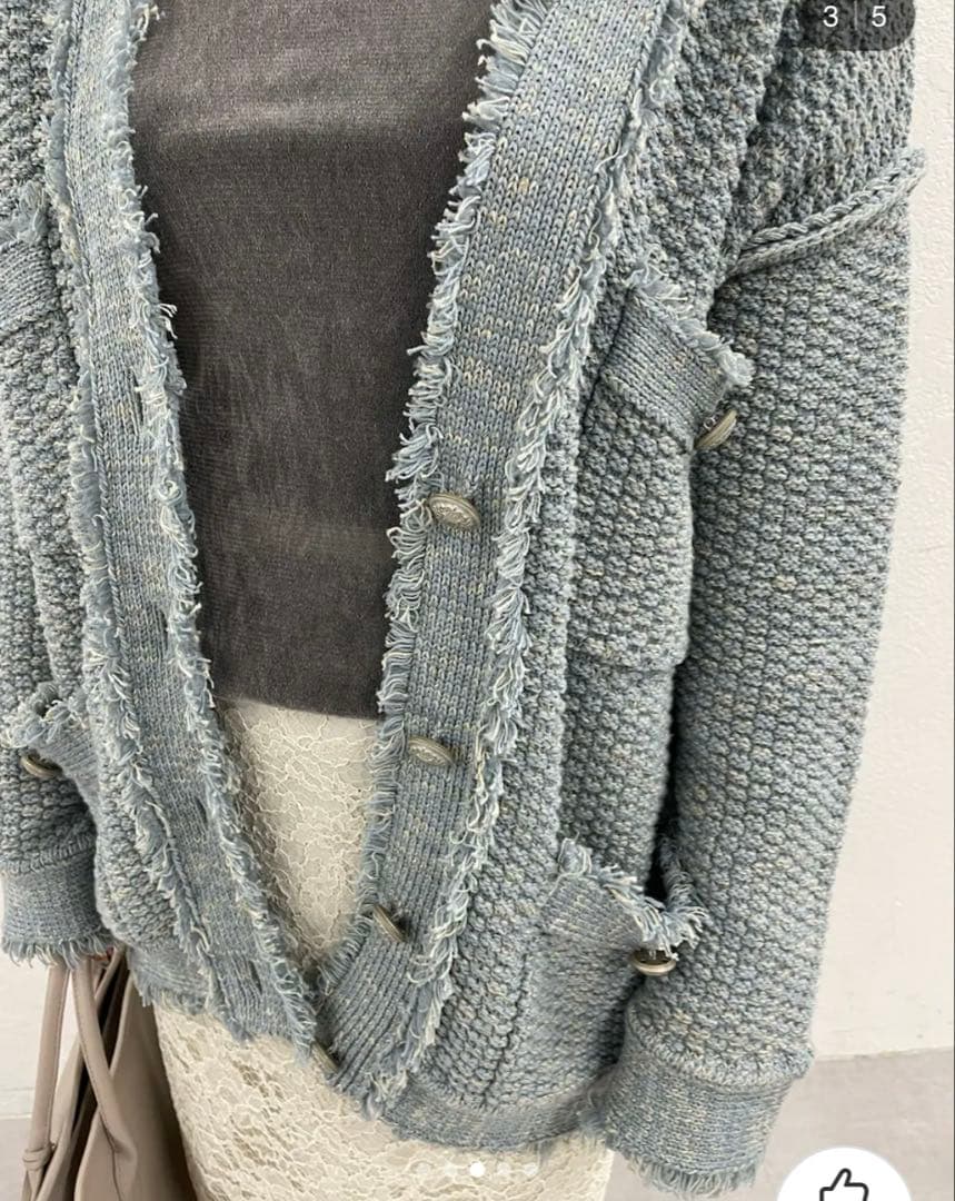 未使用★ TWEEDYニットジャケット