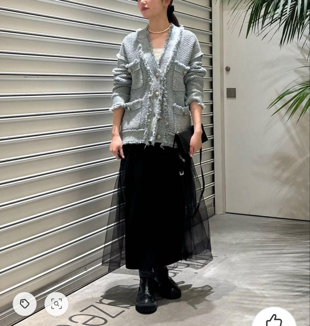 未使用★ TWEEDYニットジャケット