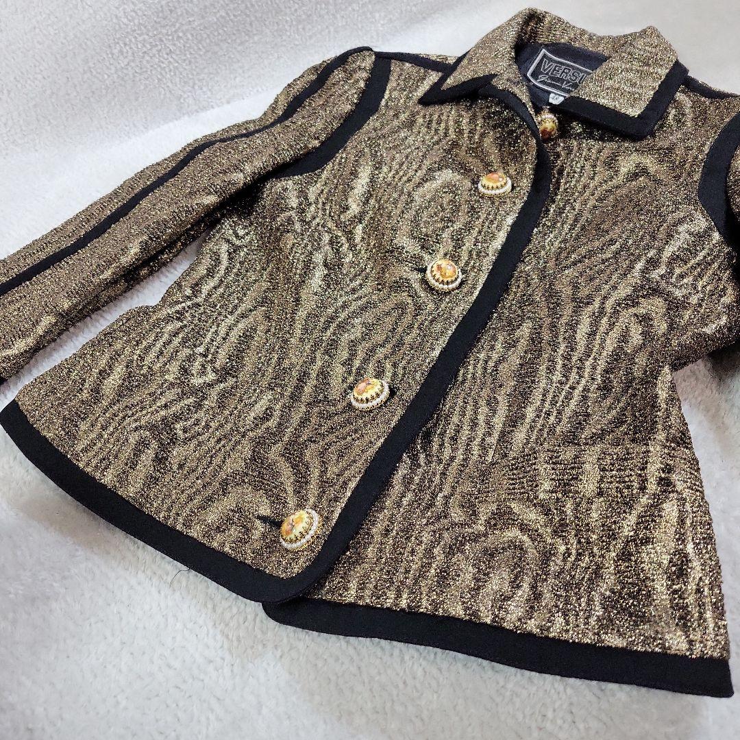 VERSUS テーラードジャケット レディース40　ゴールド