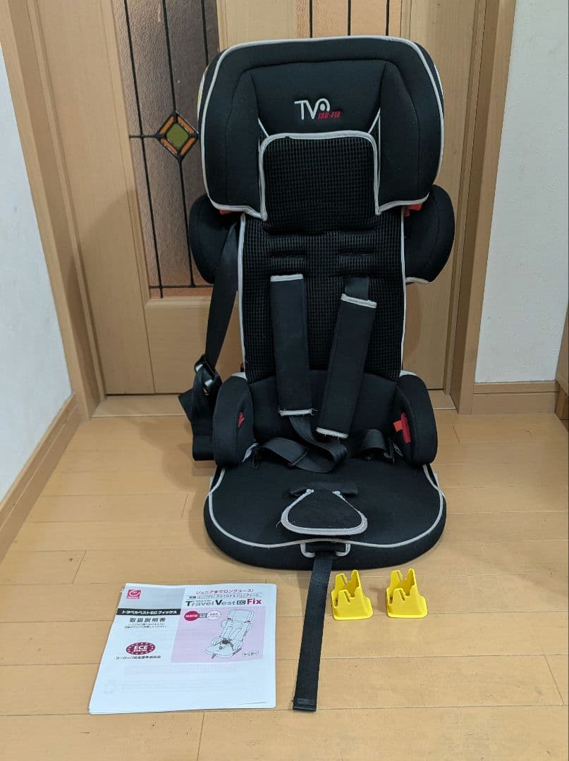 日本育児 トラベルベスト EC FIX ジュニアシートISOFIX ブラック