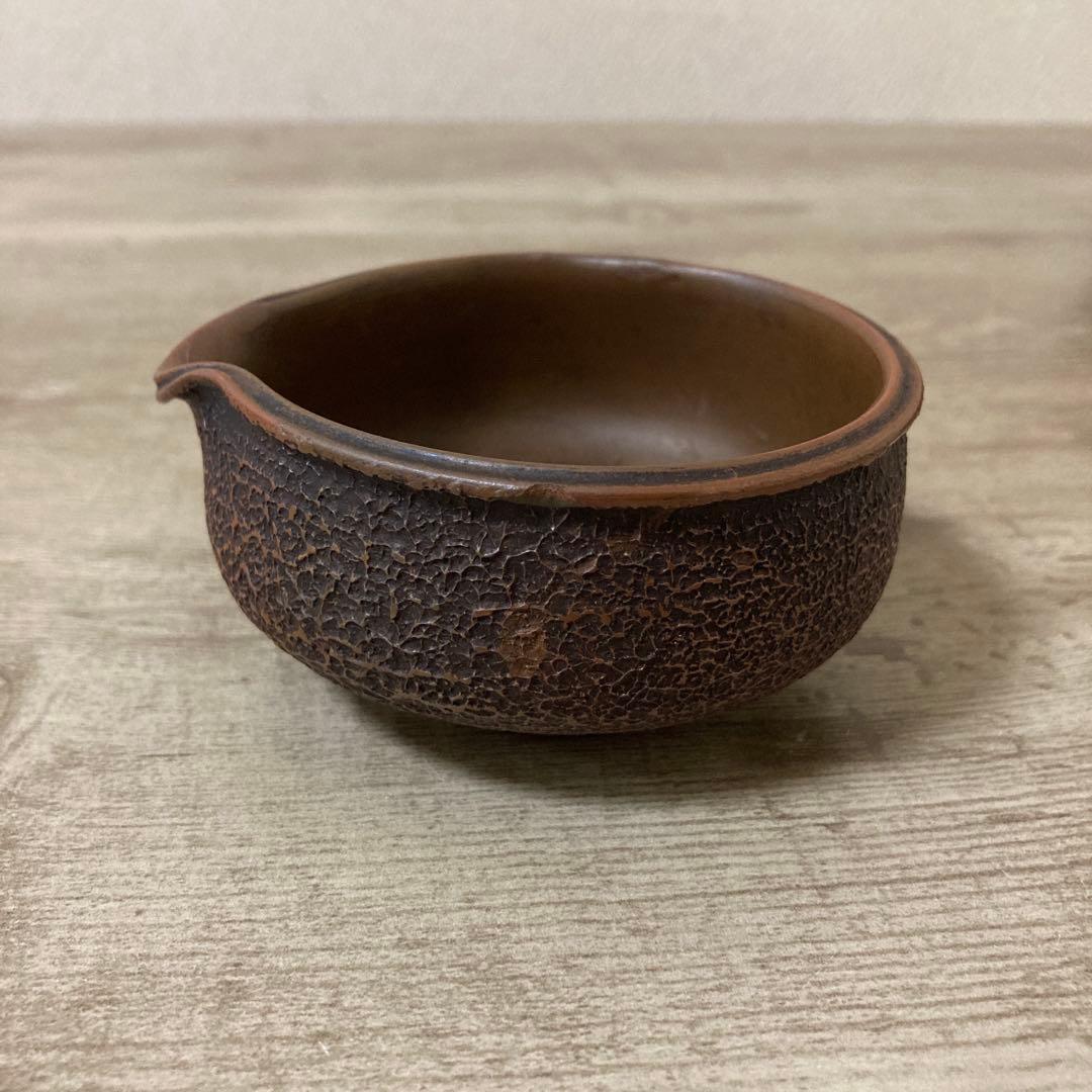 古備前　香山　小茶器揃え　時代　急須　湯冷し　湯呑み5 明治〈検 常滑　朱泥