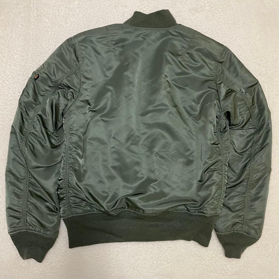 ALPHA アルファ MA-1 フライトジャケット メンズ L Y2K カーキ