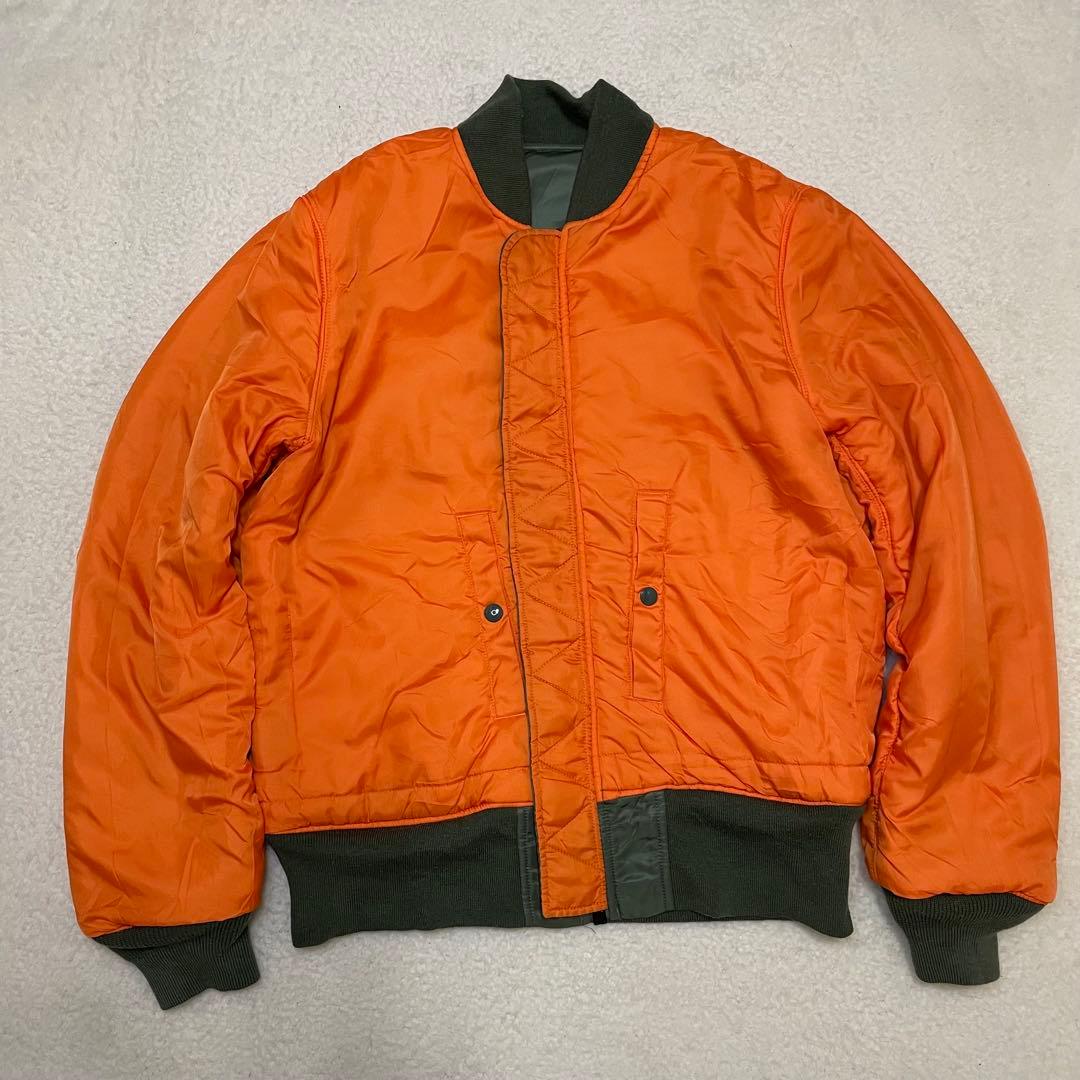 ALPHA アルファ MA-1 フライトジャケット メンズ L Y2K カーキ